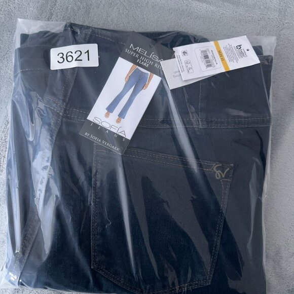 Sofia Vergara Melisa High Rise Flare Jeans Womens Size 12 Denim Stretch Blue - Picture 12 of 12